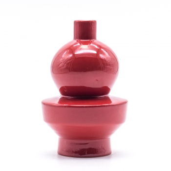 Portacandele Toadstool rosso, bianco Per 4 candele a  bastoncino 28,5 × 17 × 16 cm-01830