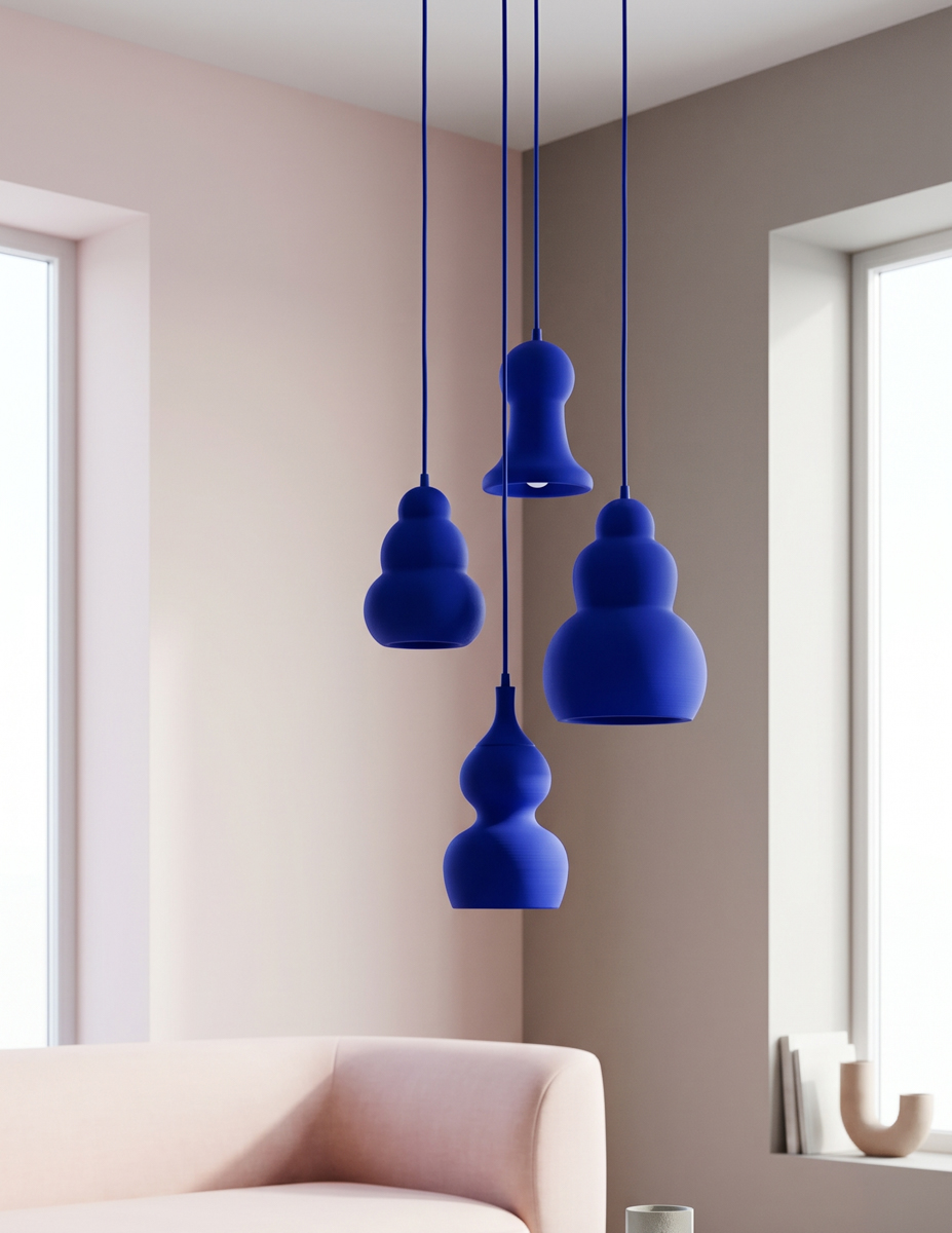 Chandelier n.8 Total Blue - Lampade edizione limitata