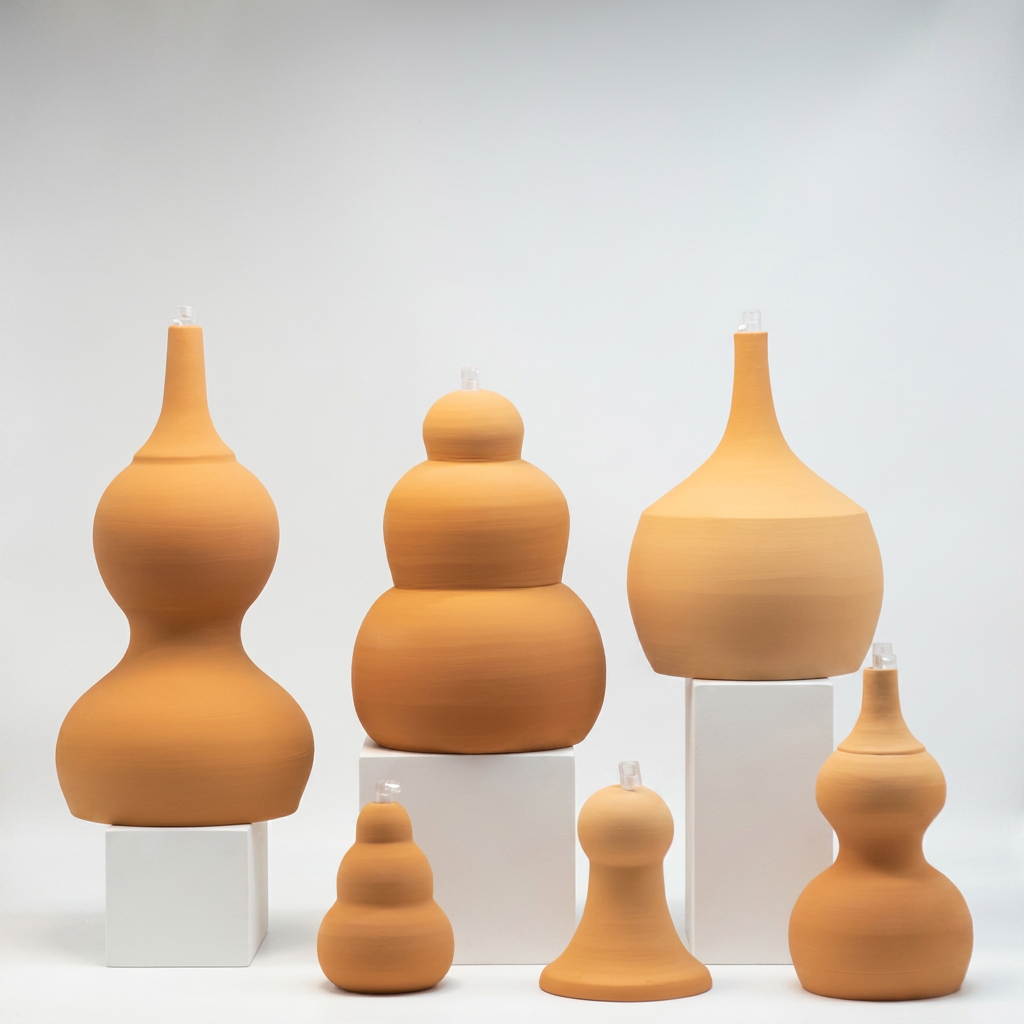 Lampadario N.8 — Serie Cotto - immagine 2
