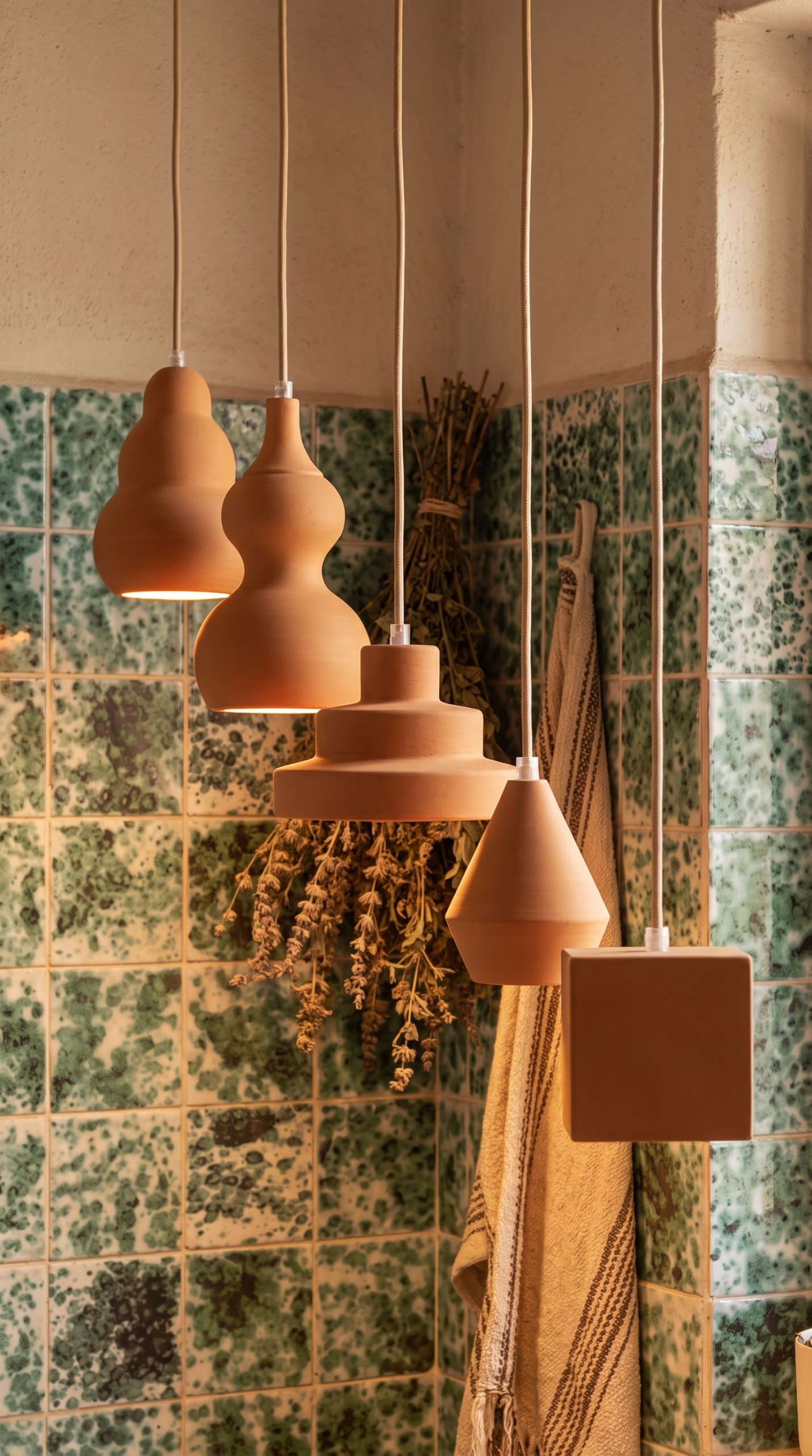 Lampadario N.6 — Serie Cotto - immagine 2